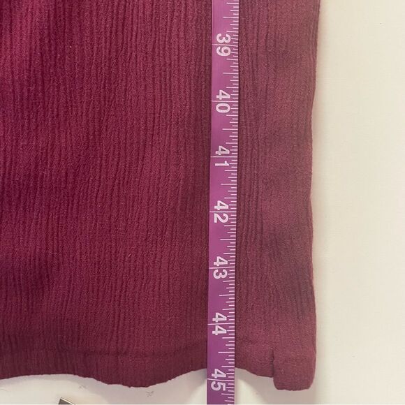 Vintage Thao’s Tailor Burgundy Button-Back Midi Dress Size XS EUC - Picture 7 of 12